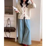 ハートボタンモコモコニットカーディガン | aimoha  | 詳細画像13 