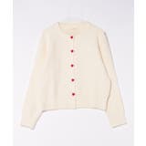 ハートボタンモコモコニットカーディガン | aimoha  | 詳細画像4 