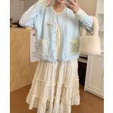 HOOK for girls ドットポケット配色カーディガン | HOOK | 詳細画像7 