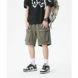 【genxder】ユニセックスショートカーゴパンツ | aimoha men | 詳細画像17 