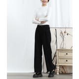 【Aimoha】タック入りストレートパンツ | aimoha | 詳細画像3