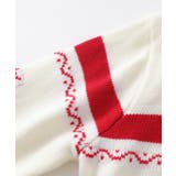 【HOOK】for girls リボン模様ジップニット【AW】 | HOOK | 詳細画像5 