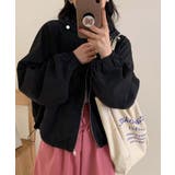 ブラック | ナイロンフーディーショートジャケット | aimoha