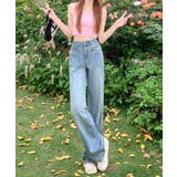 ヴィンテージ風ウォッシュワイドデニムパンツ レディース | aimoha | 詳細画像11