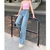 ヴィンテージ風ウォッシュワイドデニムパンツ レディース | aimoha | 詳細画像5