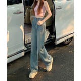 ヴィンテージ風ウォッシュワイドデニムパンツ レディース | aimoha | 詳細画像8