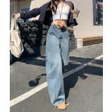 ヴィンテージルック・ルーズワイドデニムパンツ レディース | aimoha | 詳細画像12