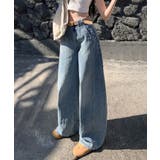 ヴィンテージルック・ルーズワイドデニムパンツ レディース | aimoha | 詳細画像4