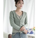 重ね着風カーディガン | aimoha | 詳細画像3