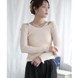 重ね着風ロング袖カットソー | aimoha | 詳細画像13