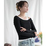 重ね着風ロング袖カットソー | aimoha | 詳細画像23