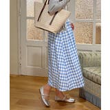 青白チェック柄スカート【SS】 | aimoha | 詳細画像9