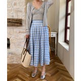 青白チェック柄スカート【SS】 | aimoha | 詳細画像25