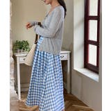 青白チェック柄スカート【SS】 | aimoha | 詳細画像3