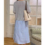 青白チェック柄スカート【SS】 | aimoha | 詳細画像8