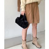 ブラック | もこもこミニボストンバッグ【AW】 | aimoha 