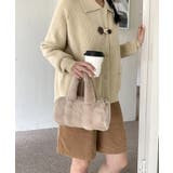 ベージュ | もこもこミニボストンバッグ【AW】 | aimoha 