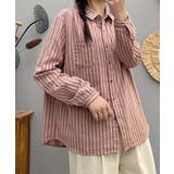 ストライプチェックコットンオーバーシャツ | aimoha | 詳細画像22