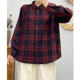 ストライプチェックコットンオーバーシャツ | aimoha | 詳細画像35