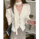 ストール付きフェミニンカーディガン【AW】 | aimoha  | 詳細画像22 