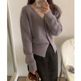 ストール付きフェミニンカーディガン【AW】 | aimoha  | 詳細画像1 