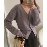 ストール付きフェミニンカーディガン【AW】 | aimoha  | 詳細画像2 