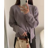 ストール付きフェミニンカーディガン【AW】 | aimoha  | 詳細画像4 