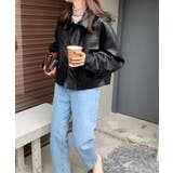 ステンカラーPUレザージャケット | aimoha | 詳細画像12