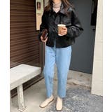 ステンカラーPUレザージャケット | aimoha | 詳細画像13