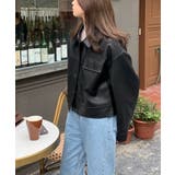 ステンカラーPUレザージャケット | aimoha | 詳細画像19