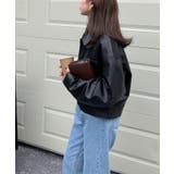 ステンカラーPUレザージャケット | aimoha | 詳細画像20