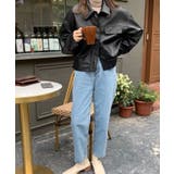 ステンカラーPUレザージャケット | aimoha | 詳細画像21