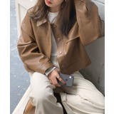 ステンカラーPUレザージャケット | aimoha | 詳細画像23