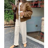 ステンカラーPUレザージャケット | aimoha | 詳細画像30