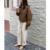 ステンカラーPUレザージャケット | aimoha | 詳細画像31