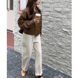 ステンカラーPUレザージャケット | aimoha | 詳細画像32