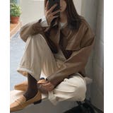 ステンカラーPUレザージャケット | aimoha | 詳細画像33