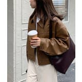 ステンカラーPUレザージャケット | aimoha | 詳細画像43