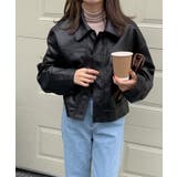 ステンカラーPUレザージャケット | aimoha | 詳細画像8