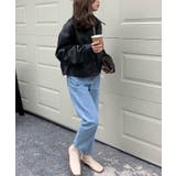 ステンカラーPUレザージャケット | aimoha | 詳細画像9