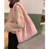 ピンク | モコモコトートバッグ | aimoha 