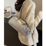 シルバーPUレザーバッグ ショルダーバッグ | aimoha  | 詳細画像32 