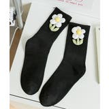 【mosox】韓国風立体花モチーフ付きソックス | aimoha | 詳細画像5