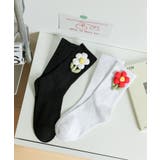 【mosox】韓国風立体花モチーフ付きソックス | aimoha | 詳細画像6