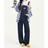 ワイドシルエットデニムサロペット | aimoha | 詳細画像14