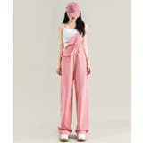 ワイドシルエットデニムサロペット | aimoha | 詳細画像4