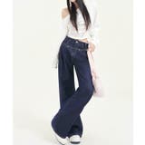 ベーシックハイウエストワイドデニムパンツ レディース | aimoha | 詳細画像18