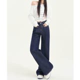 ベーシックハイウエストワイドデニムパンツ レディース | aimoha | 詳細画像19