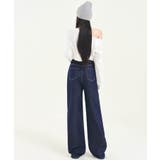 ベーシックハイウエストワイドデニムパンツ レディース | aimoha | 詳細画像22