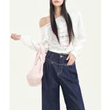 ベーシックハイウエストワイドデニムパンツ レディース | aimoha | 詳細画像24